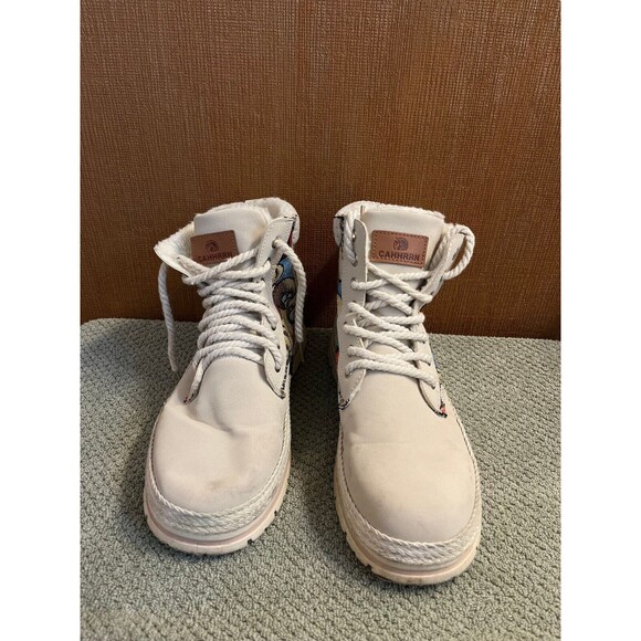 CAHHRRN Suede Leather Women's Hiking Designer Combat Work Boots US 11 (EU43) - Picture 1 of 5